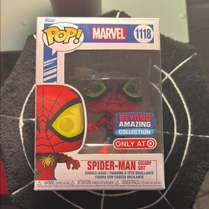 Funko Pop Marvel Spider-Man Oscorp Suit Red and Black